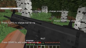 выживание с модом на оружие в Minecraft 2