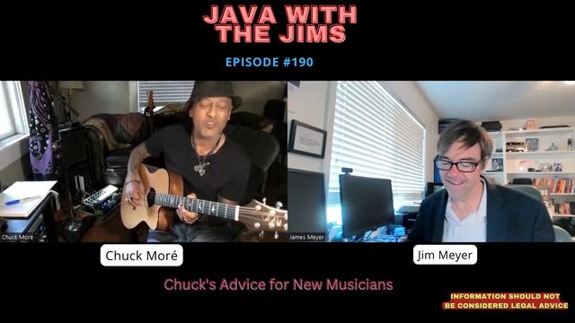Chuck has advice for new musicians Java With The JIMs episode 190 смотреть онлайн