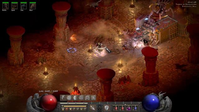 Wind Druid 300 MF Hell Baal Worldstonekeep leveling Diablo 2 Resurrected смотреть онлайн