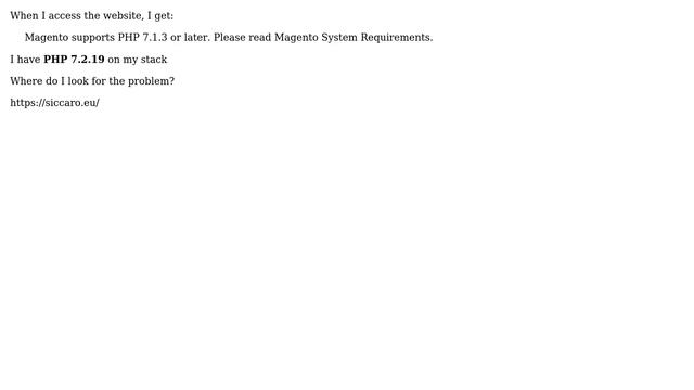 Magento: When trying to upgrade to 2.3.2 getting a php version error смотреть онлайн