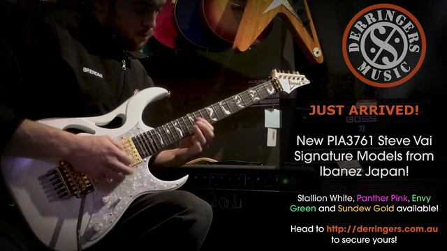 Ibanez PIA3761 Anniversary Steve Vai Signatures! 4 Unique colours. Available now! смотреть онлайн