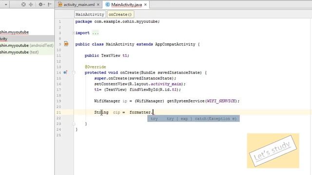 How to Get IP address In Android | Wifi manager | Android Studio смотреть онлайн