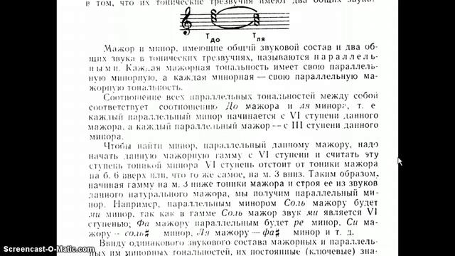 Параллельный мажор - минор