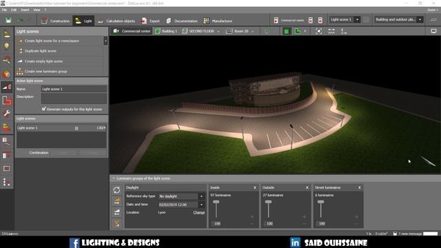 18 Dialux evo for beginners : Light Scenes ( Light Dimming ) смотреть онлайн