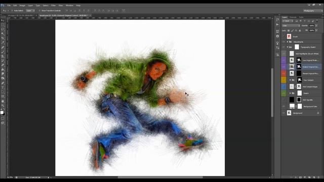 Typography Sketch Photoshop Action Tutorial