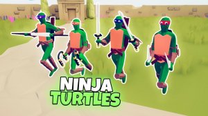 NINJA TURTLES vs SAMURAI and NINJA | TABS - Totally Accurate Battle Simulator