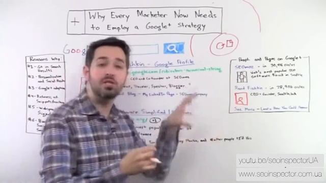 [SEO курс] Рэнд Фишкин о преимуществах Google+ в продвижении сайтов - SEO Inspector смотреть онлайн