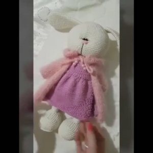 Вязание спицами - Мастер класс по вязанию Платья для Зайки в стиле Тильда.