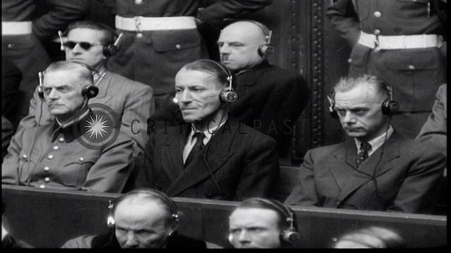 Nazi war leaders during Nuremberg trials in Nuremberg Germany. HD Stock Footage смотреть онлайн