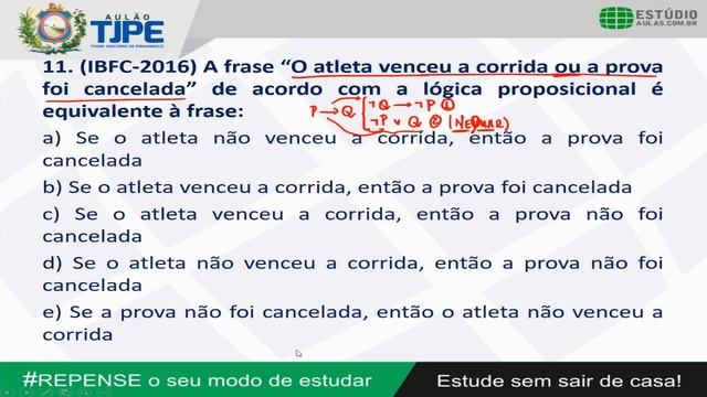 Aulão TJPE | Raciocínio Lógico IBFC - Prof. Aclésio Moreira смотреть онлайн