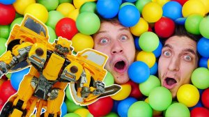 Игры прятки для детей - Тренировка Героев у БАМБЛБИ! - Роботы Трансформеры игры битвы для мальчиков