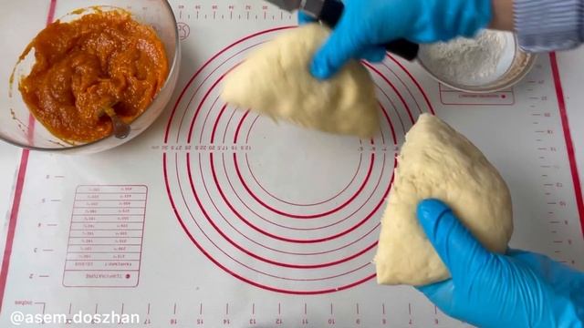 Рогалики с курагой. Курага салмасы бар рогаликтер. Қазақша рецепт. смотреть онлайн