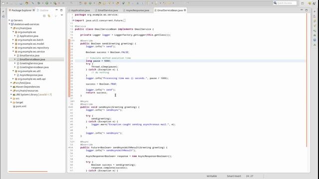 Creating Asynchronous Processes with Spring Boot смотреть онлайн