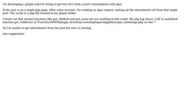 Wordpress: get post attachment using ajax смотреть онлайн
