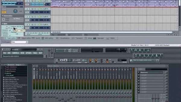 Samplitude Music Studio 15 , Fruity Loops and Rewire Part 1