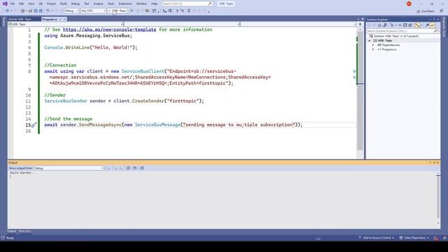 24. Sending message to multiple Subscriptions (of topics) in Azure Service Bus смотреть онлайн