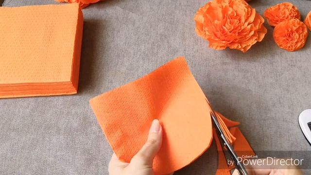 Цветы из салфеток своими руками. Для оформления цифры. Поделка из салфеток. смотреть онлайн