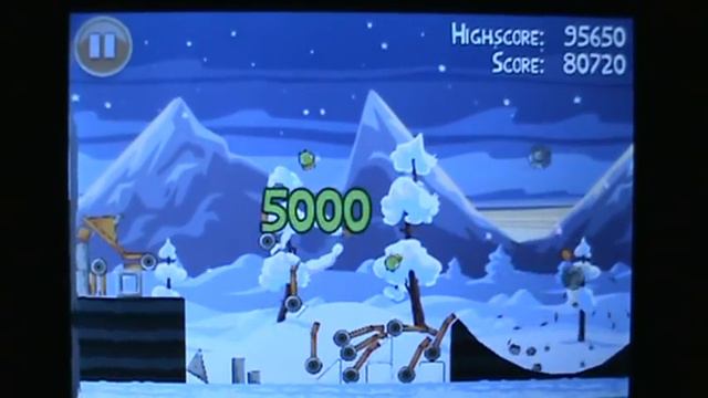 Angry Birds Seasons Wreck the Halls 2012 Christmas Golden Egg Walkthrough смотреть онлайн