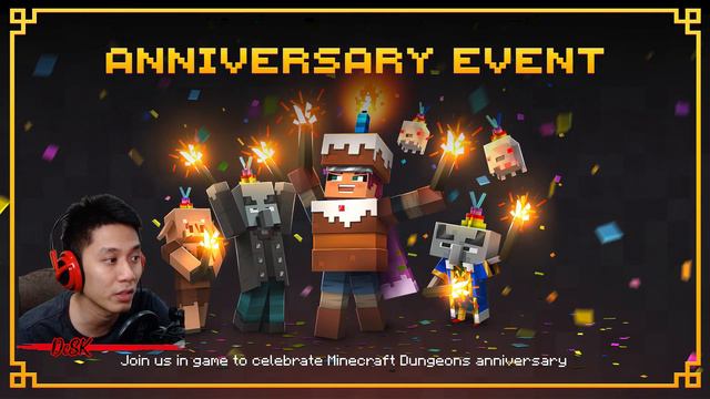 Anniversary Event Seasonal Trials (CAKE ARMOR & FREE Birthday CAPE) Minecraft Dungeons смотреть онлайн