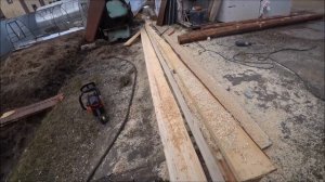 БРУС И ЛАФЕТ ИЗ КРУГЛЯКА БЕНЗОПИЛОЙ, делаю первый раз. Сколько сэкономил?