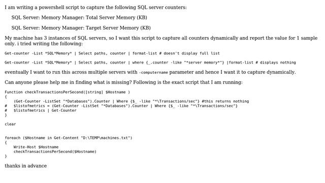 Databases: powershell to get sql server memory counters and show value (2 Solutions!!) смотреть онлайн