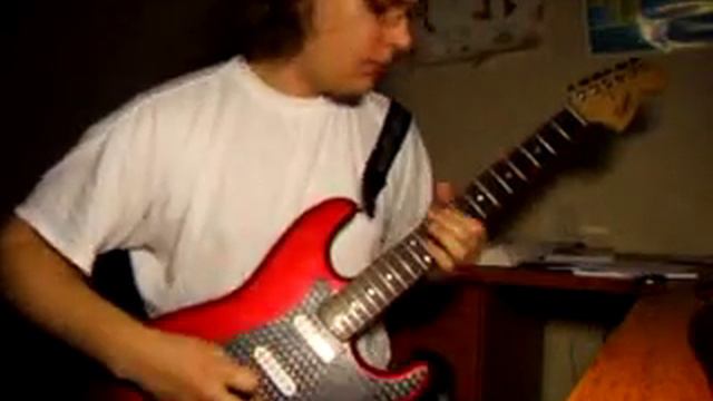 7 раса - рост // гитара кавер / guitar cover // squier 99$ strat +custom blackplate199$ SH5 bridge; смотреть онлайн
