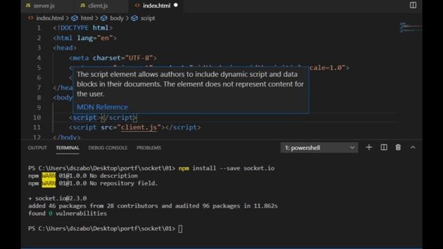 Building an Online Game (socket.io) 01: Server-Client Communication смотреть онлайн