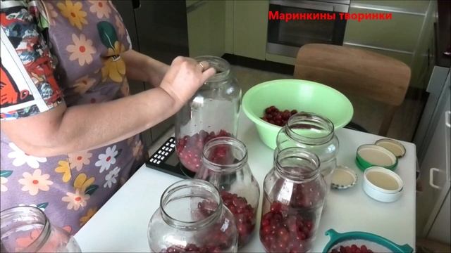 Компот из малины и вишни. Маринкины творинки. Всем МИРА и Добра! смотреть онлайн