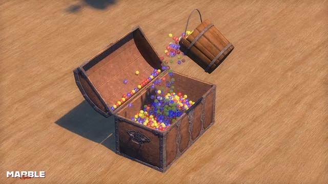 ASMR Marble Balls Animation - Blender simulation V12 смотреть онлайн