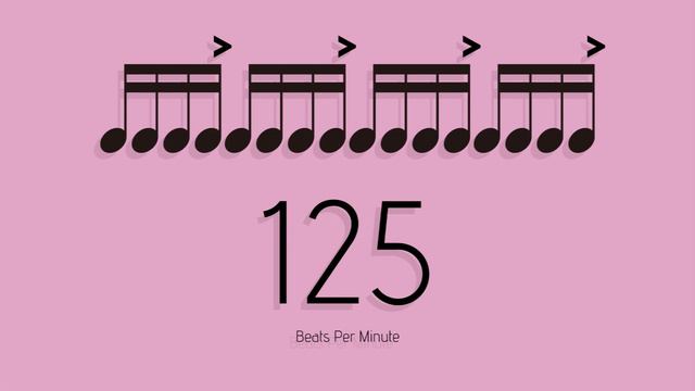 BPM = 125　メトロノーム - metronome - 16分 アクセント1-4 смотреть онлайн