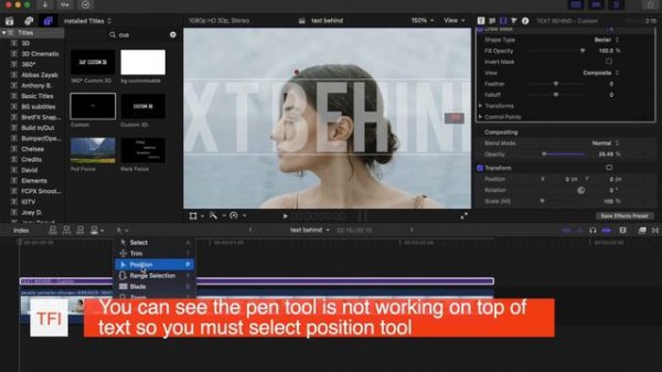 Text Behind Object in Final Cut Pro X Tutorial | The Final Ideas