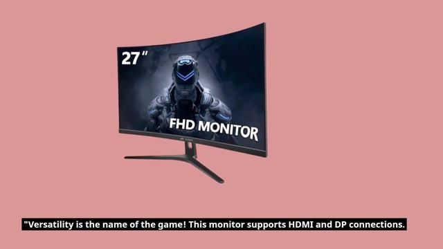CRUA 27 Curved Gaming Monitor: Frameless Gaming Brilliance смотреть онлайн