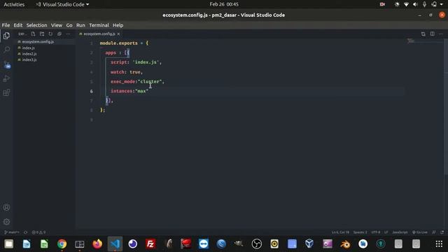 PM2 Dasar - File ecosystem.config.js - Part 4 смотреть онлайн