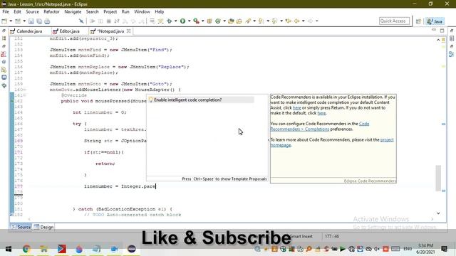 How to Create Go to Line Program in Java | Eclipse смотреть онлайн