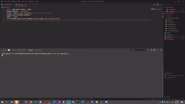 Lab08 Python y Servidor MQTT смотреть онлайн