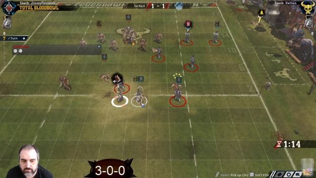 Blood Bowl 2 - TOTAL BLOODBOWL - Game 4 - High Elves vs. Chaos смотреть онлайн