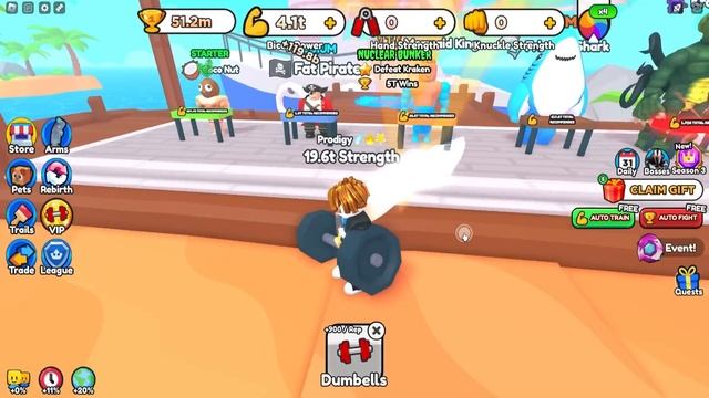 РЕКОРД ПРОХОЖДЕНИЯ В ARM WRESTLE SIMULATOR ROBLOX смотреть онлайн