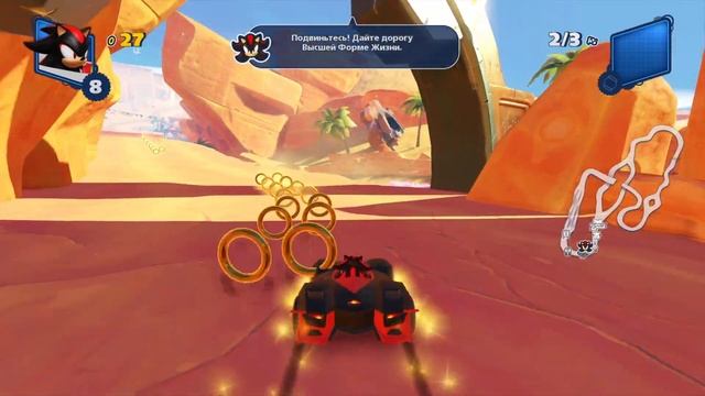Team Sonic Racing (Ps4 pro) (персонаж Шэдоу) Геймплей смотреть онлайн