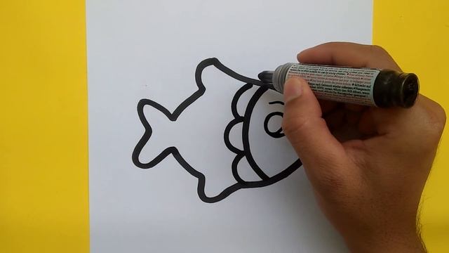 How to draw a Supper Cute Fish Supper Easy, Draw cute things смотреть онлайн