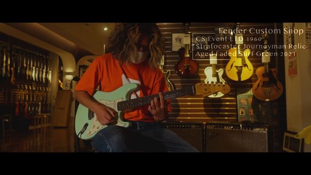 FENDER CUSTOM SHOP CS Event LTD 1960 Stratocaster Journeyman Relic Aged Faded Surf Green 2021 смотреть онлайн