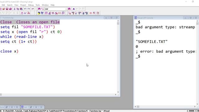 AutoLISP Tutorial | AutoLISP "C" functions | AutoLISP programming смотреть онлайн