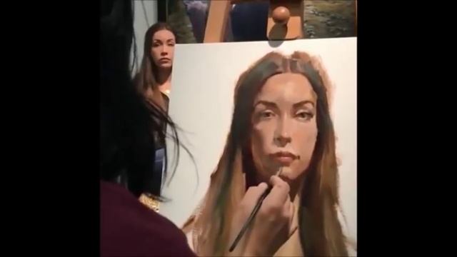 Vladimir Volegov Live Portrait Painting 1 смотреть онлайн