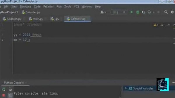 Making Calendar ?using Python and with using Pycharm #calendar #python #pycharm
