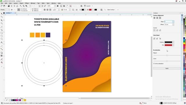 How CorelDraw Make Flyer Easy | Adobe Tutorial смотреть онлайн