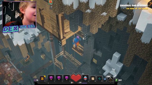 Falling down BIG HOLES while climbing the Howling Peaks - Minecraft Dungeons (30) смотреть онлайн