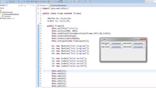 6- برمجة واجهات المستخدم في جافا ( GUI in JAVA )، إدارة التصاميم LayoutManager смотреть онлайн
