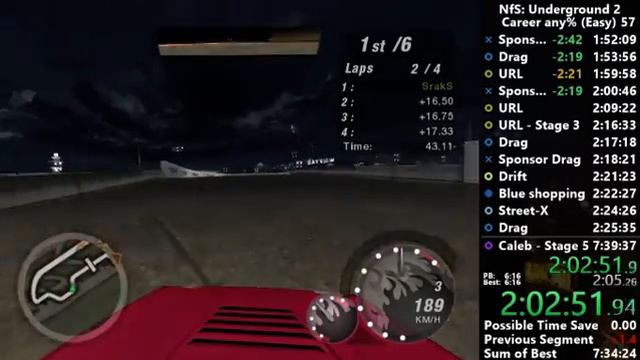 Need For Speed: Underground 2 SpeedRun (Segmented) In 7:05:28 #2 смотреть онлайн