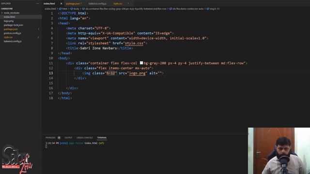 Building a Responsive Navbar with Tailwind CSS & Alpine.js [TUTORIAL] | Sabri Zone |Simple Navbar смотреть онлайн