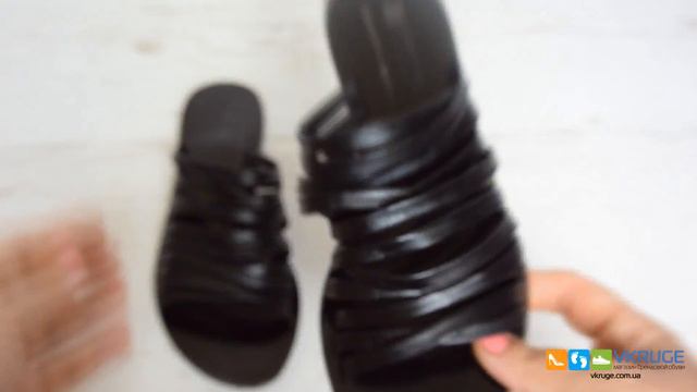 Шлепанцы женские из натуральной кожи Accessoire (арт. 2685) смотреть онлайн