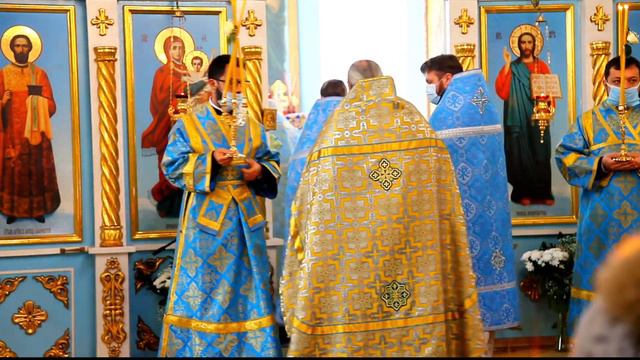 22.11.2020 митр. Вениамин в г. Мозырь, литургия смотреть онлайн